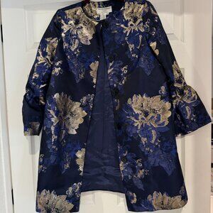 HELENE BERMAN floral jacquard jacket - size 6